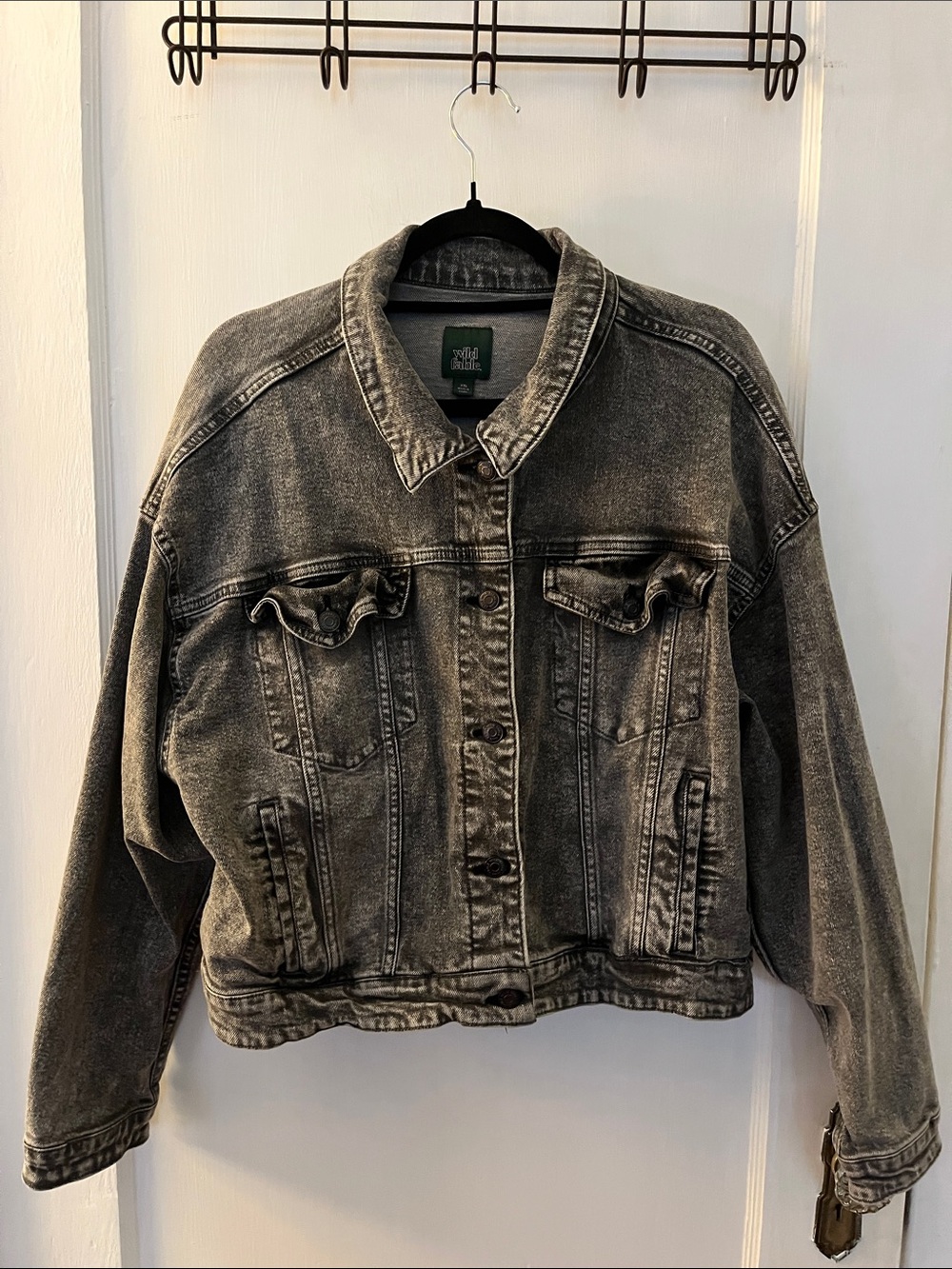 Wild Fable Cropped Gray Denim Jacket (Women’s XXL)